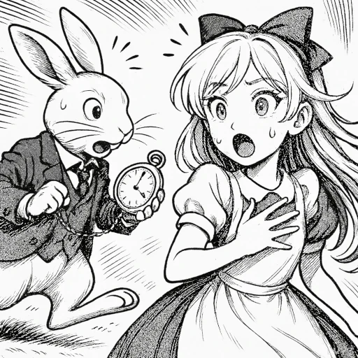 白ウサギとアリス