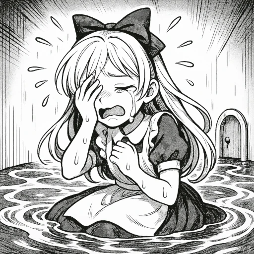 泣き出すアリス