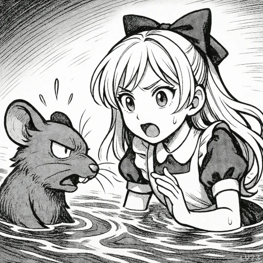 ネズミを怒らせたアリス